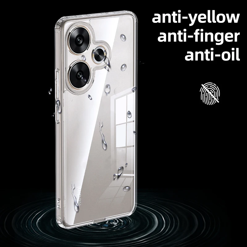 Custodia protettiva opaca e trasparente per armatura robusta per Xiaomi Poco F6 Cover posteriore antiurto militare per Xiaomi Redmi Turbo 3 Case