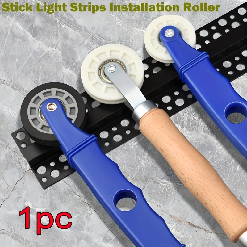 Light Strip Installation Roller LED Strip Roller Tool Auxiliary Fixing U-Groove Fix Bar Lamp Quick Mount Tools Plastic Handle