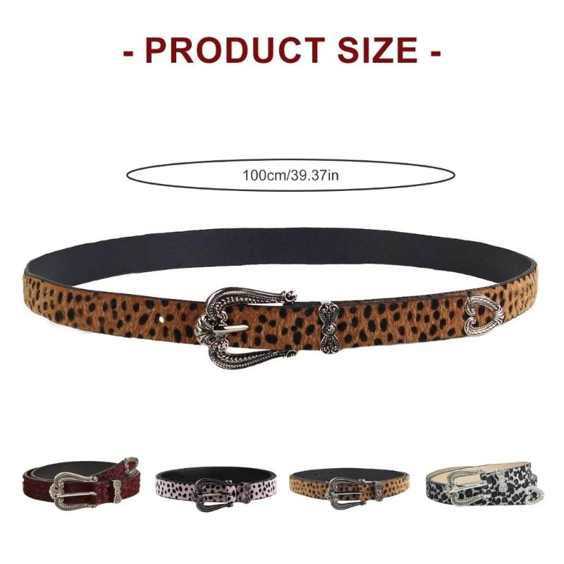 

652F Girls Retro Waist Belt for Daily Costume Hot Jewelry Waist Body Jewelry for Party Jeans Belt Cowboy Chain
