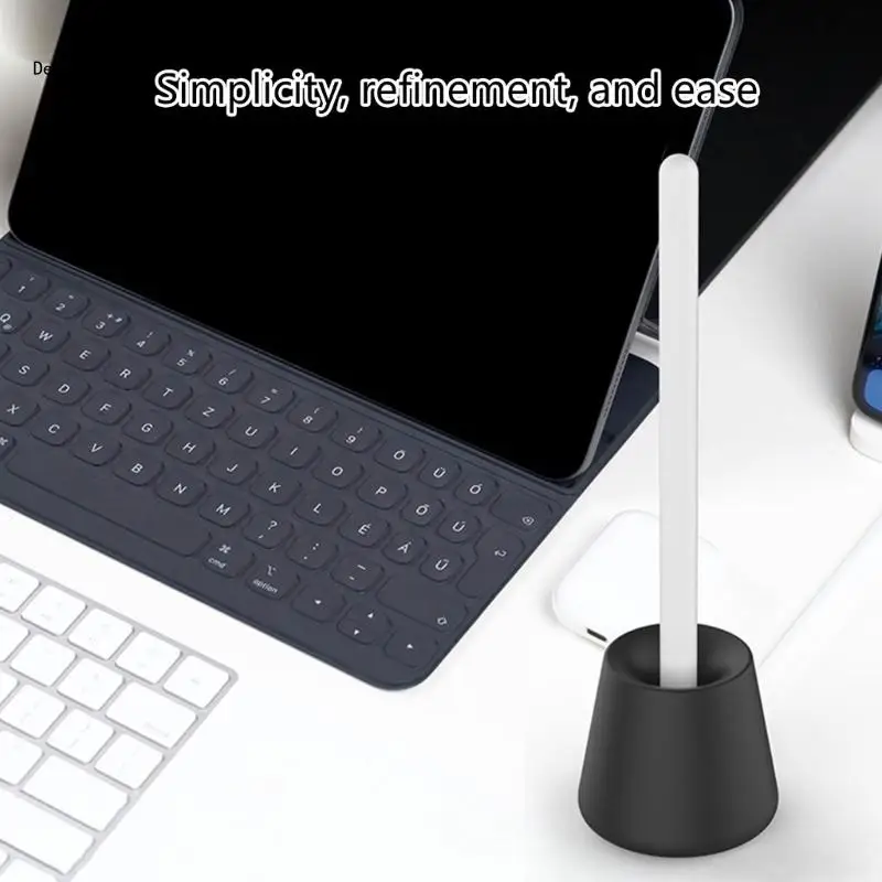 Silicone Desktop Stand for Apple Pencil Gentle Protections Desk Companions