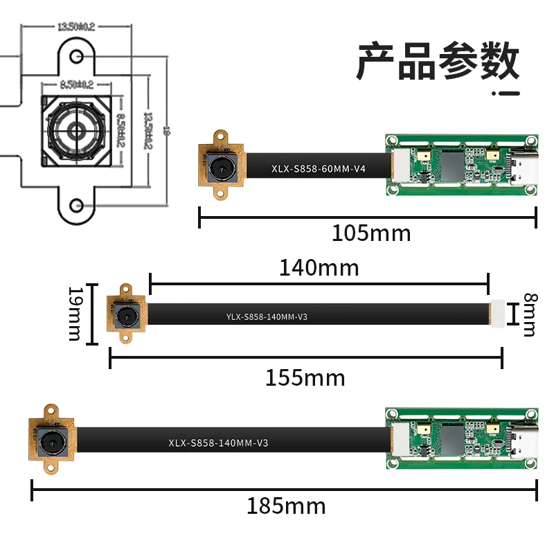 120degree Wide Angle 4k 30FPS Ultra-clear Camera USB Driver-free AF   autofocus Module for Smart Helmets and Glasses