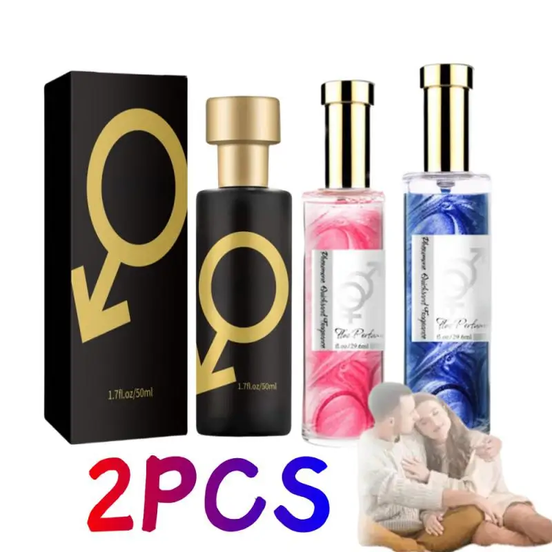 2PCS 50/30ML Sex Fragrance Rolling Ball Golden Lure Pheromone Perfume Dating Flirting Perfume Lasting Fragrance Oil Atmosphere