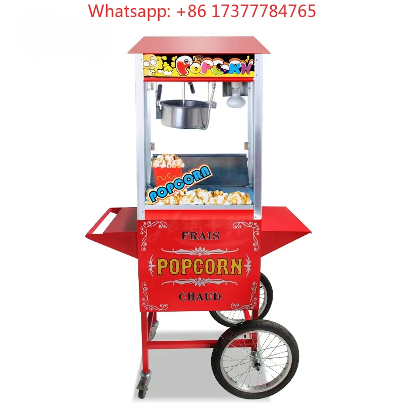 Commercial Red Electric Popcorn Maker, CE Approved Leisure Equipment for Food Truck and Restaurant Use