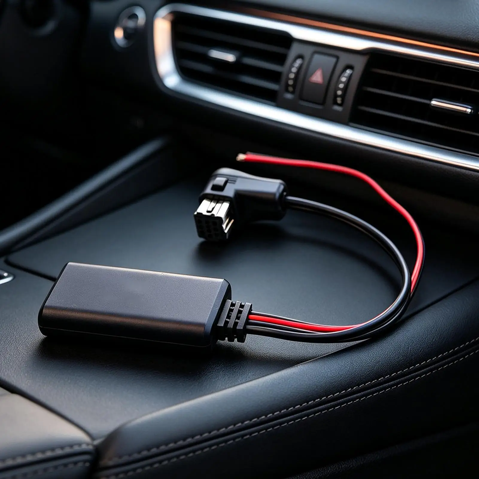 Auto Audio Adapter Compact Smooth Music Plug and Play Stable Automobile Speaker Audio Cable for Vehicle Road Travel Commute