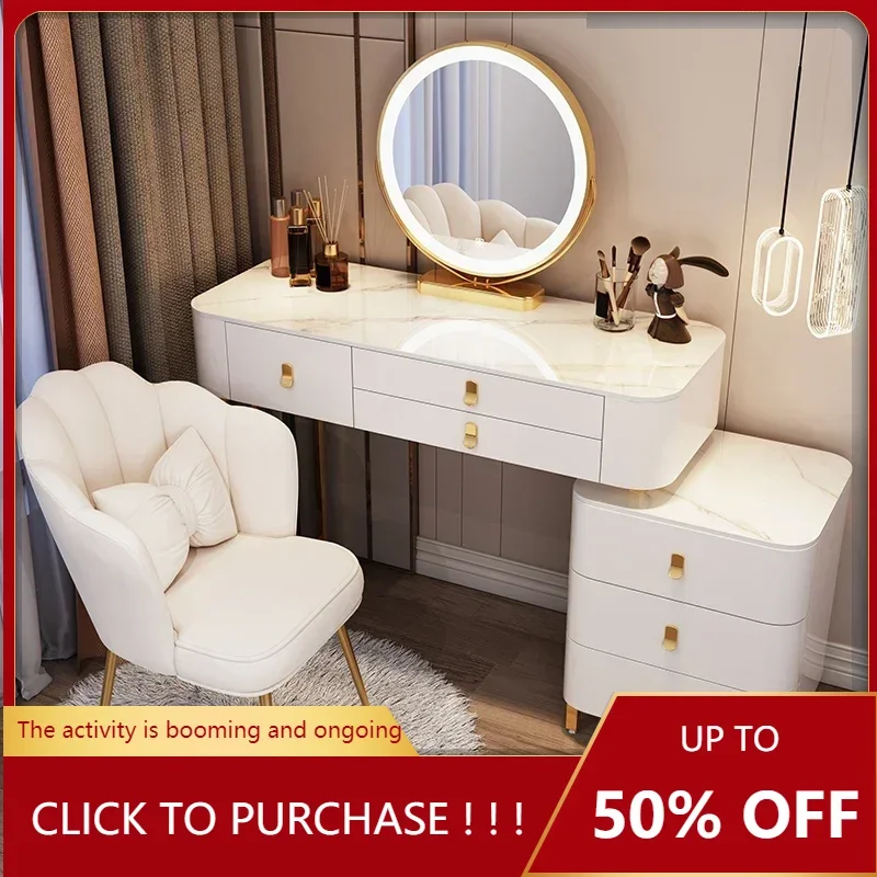 

Luxury Vanity Table Organizers Storage Girls Makeup Vanity Table Minimalist Bedroom Modern Coiffeuse De Chambre Hotel Furniture