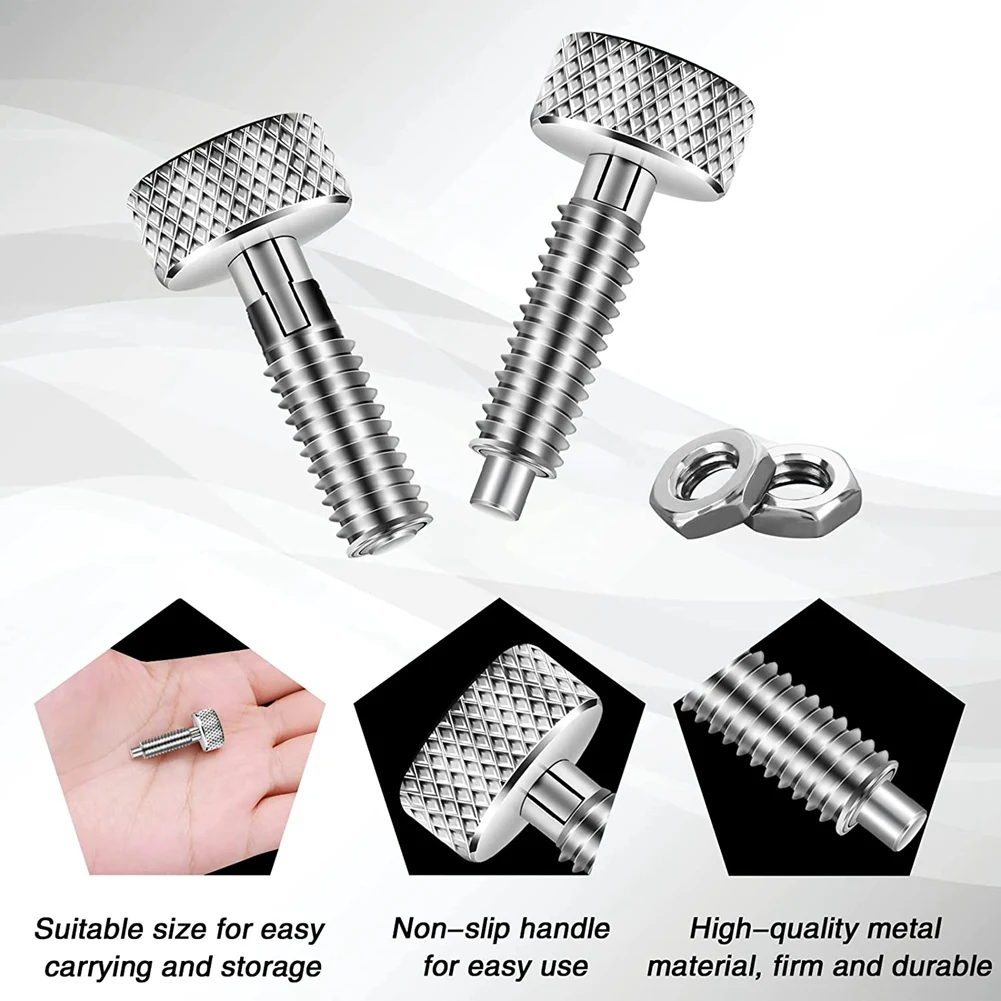 RABIT AS59~ 2 Pcs Hand Retractable Spring Plunger Stainless Steel Lock Out M6 Type Quick Release Pins For Rolling Toolbox Packou