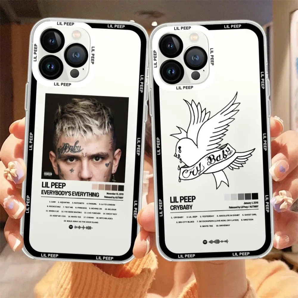 Rapper Lil Peep Phone Case For Samsung A 73 72 71 70 53 52 51 32 Transparent Shell