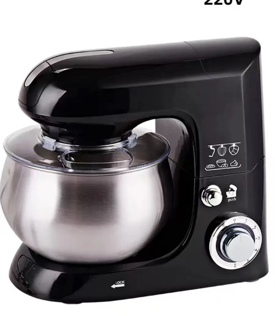 5L Blender Stand Mixer Chef Machine Automatic Desktop Dough Mixer Mixing Bowl Display Stand Electric Power Source Steel Plastic