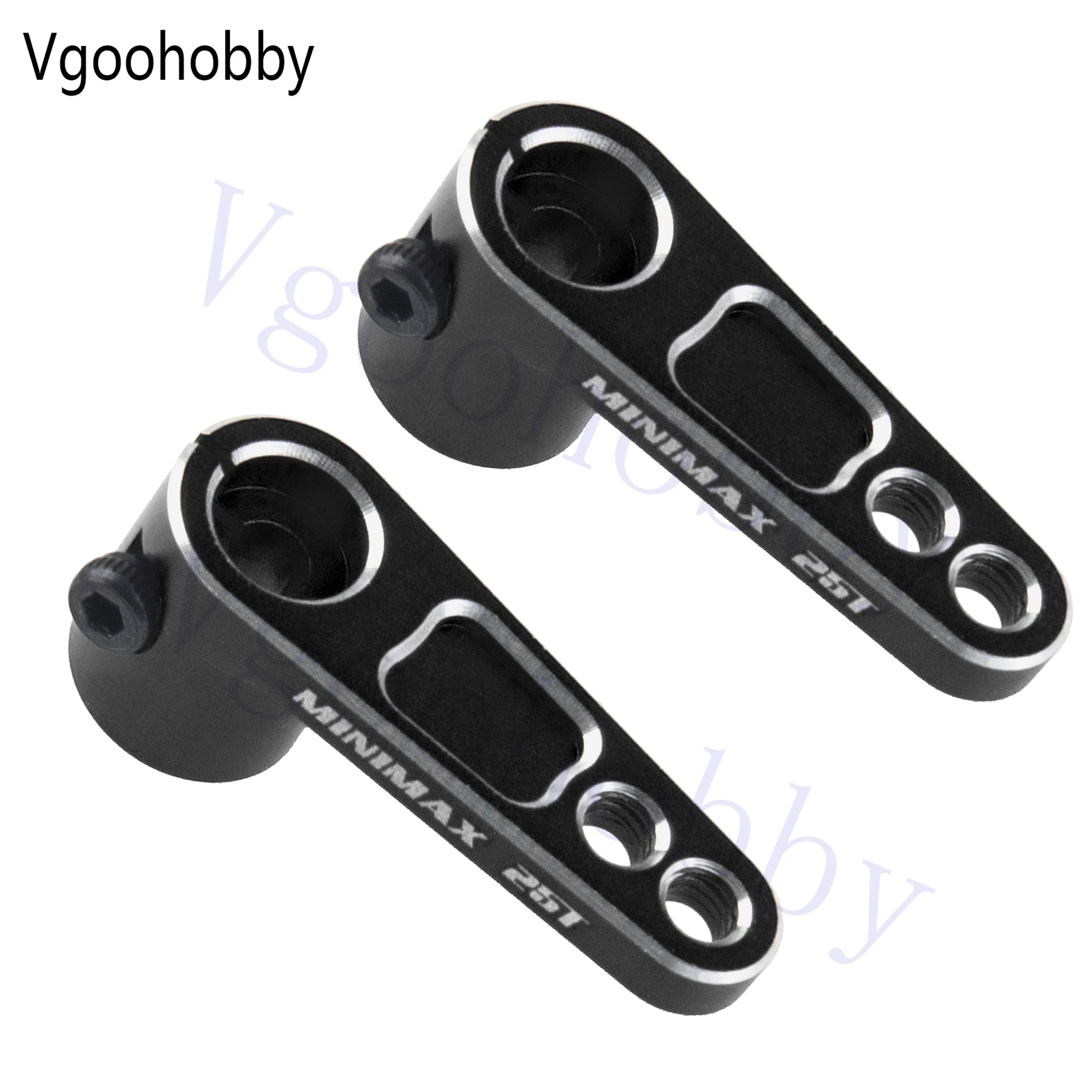 Paquete de 2 bocinas Servo de Metal 25T, brazo de dirección de 25 dientes para Futaba Savox Power HD, reemplazo de Motor para coche de carreras de derrape 1/8 1/10 RC ﻿