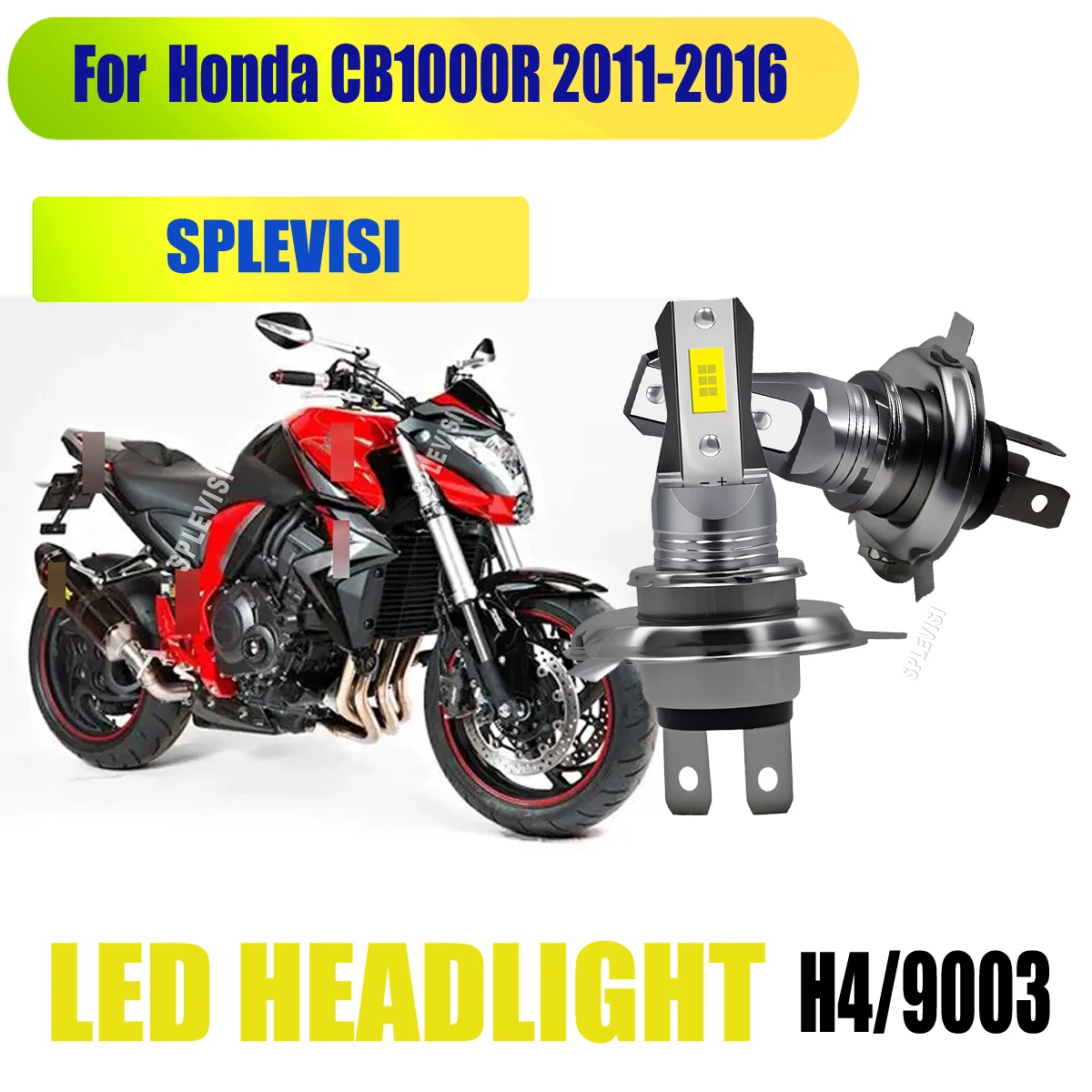 

H4 9003 Motorcycle LED 12v 45W Headlight Replacement Pure White Color For Honda CB1000R 2011 2012 2013 2014 2015 2016