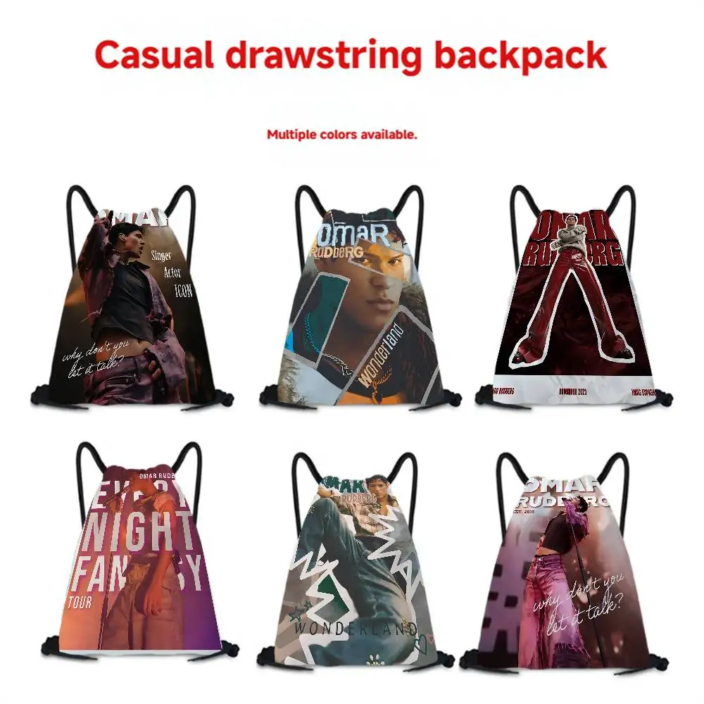 شعبية RAP O-Omar R-Rudberg الرباط على ظهره للأحذية حقيبة الظهر حقائب الكتف حقيبة الصالة الرياضية