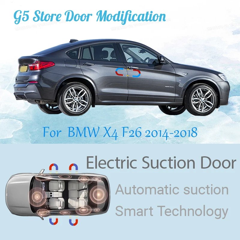 

For BMW X4 F26 2014-2018 Car Electric Suction Door Power-assisted Closing Door Soft-close Function