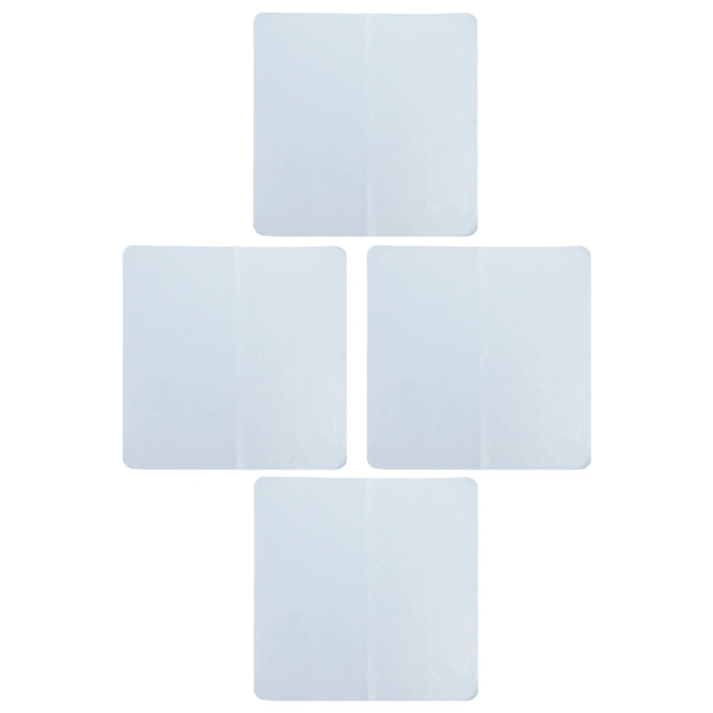 

4pcs Grey Microfiber Cleaning Cloth Large Size Eyeglass Lens Cloth Glasses Wipes Camera Phone Screen Cleaner Dust Removal