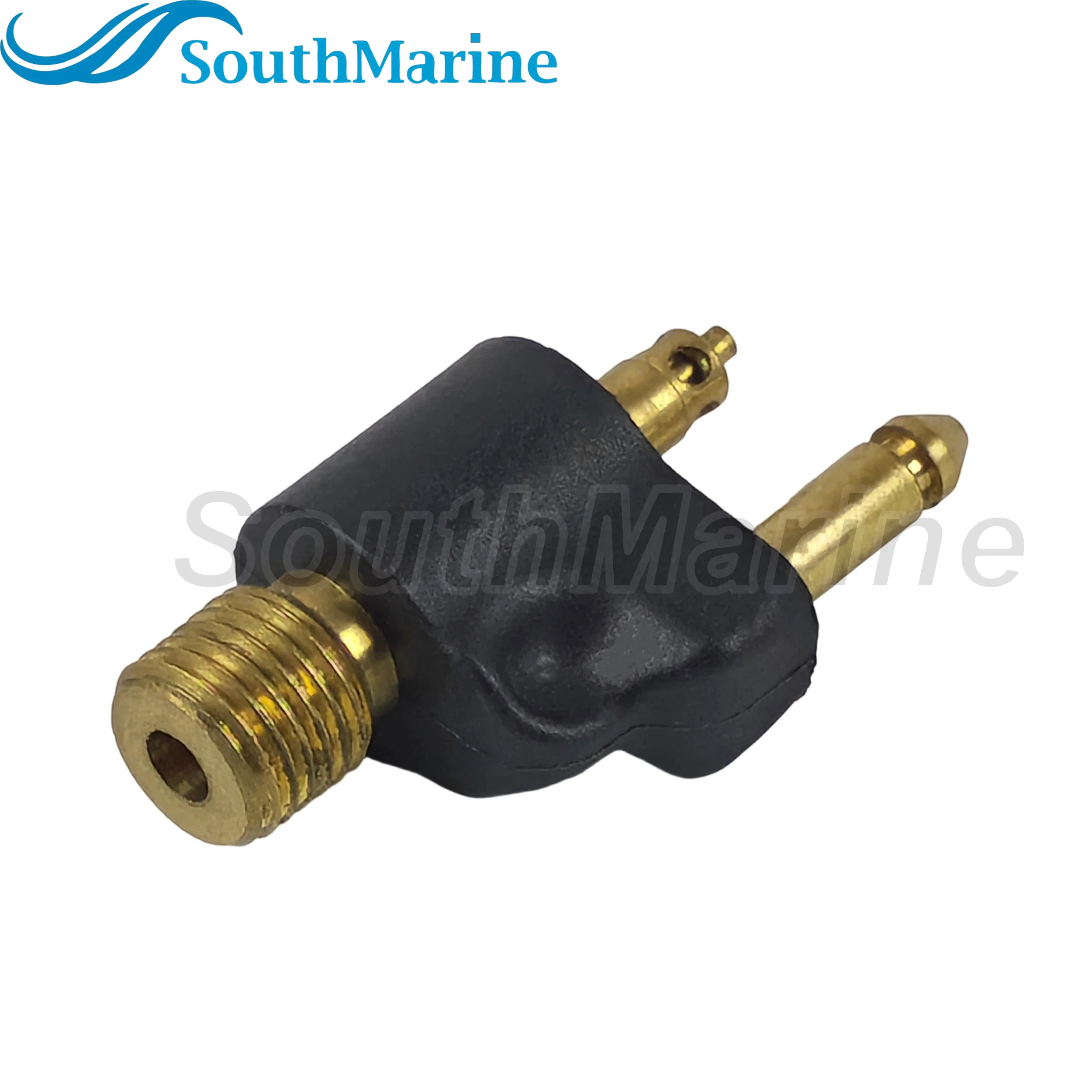 Boat Engine 033400-10 Brass Male Tank Fitting for Johnson Evinrude BRP OMC for Scepter Fuel Tank, 1/4