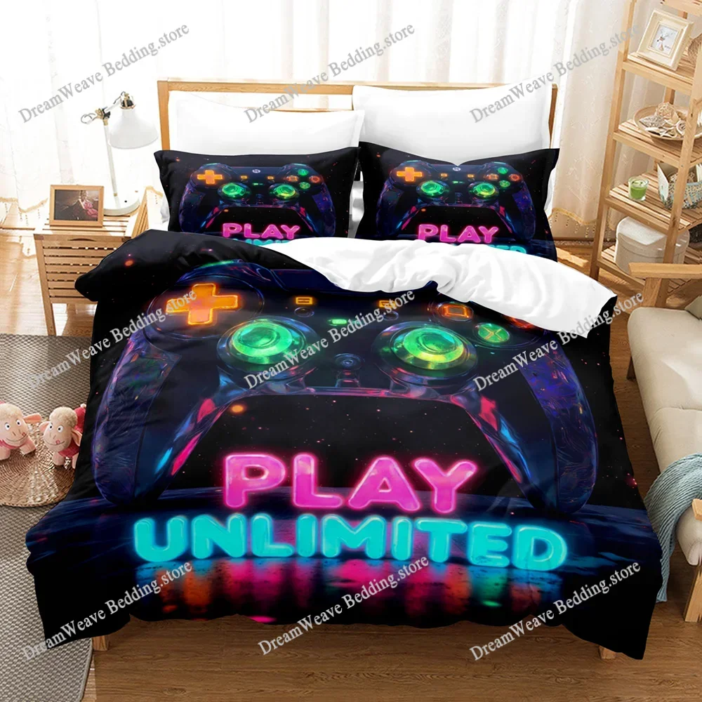 Cyber Punk Gamepad Bedding Set Fashion Controller Comforter Sets Bed Sheets Set King Size Bedding Set Quilt Set Bed Linen