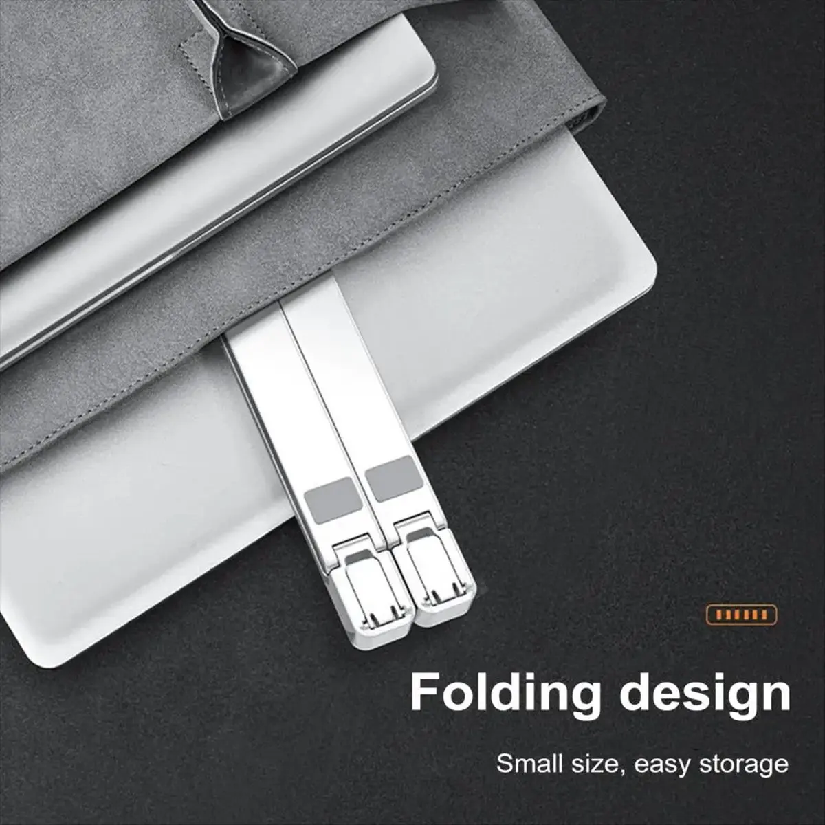 828 Cooling Pad Foldable Laptop Stand Holder with Cooler Fan Tablet Mount Bracket Notebook Cooling Stand with Phone Holder B
