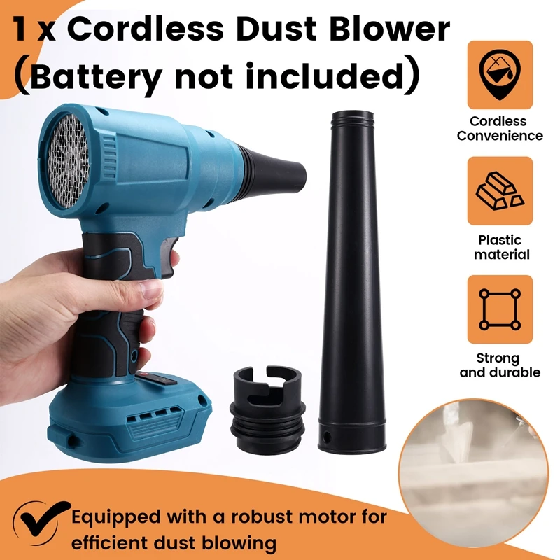 Cordless Dust Blower For  18V Battery Portable Electric Dust Blower Power Tool Battery