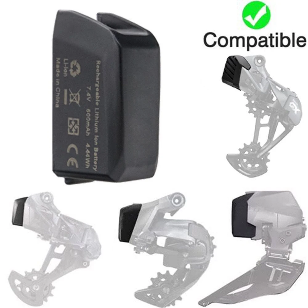 بطارية HSABAT بقدرة 600 مللي أمبير في الساعة لـ SRAM Force XX1 X01 GX Eagle AXS etap بطارية إلكترونية لاسلكية متغيرة السرعة أمامية وخلفية