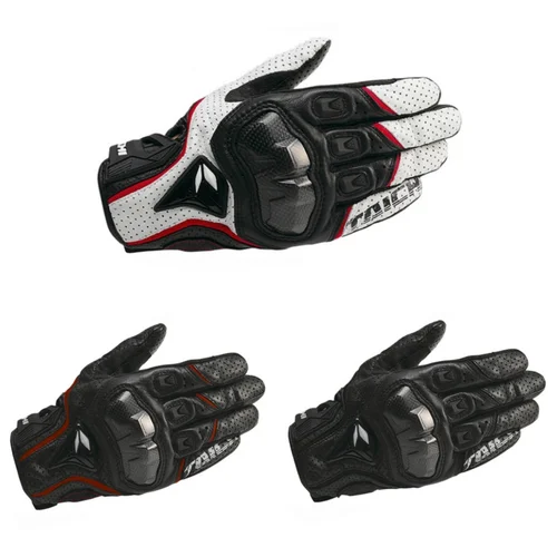 Imagen 2 del producto Guantes de motocicleta de cuero genuino para hombre, Guantes de carreras de Motocross RST390 391, Guantes para primavera y otoño con pantalla táctil, Guantes para Moto
