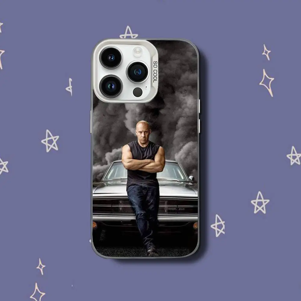 حافظة هاتف F-Fast or Furious 9 لهاتف iPhone 17,16,15,14,13,12,11,Pro,XS,Max,Plus,Mini,SE غطاء مقاوم للصدمات من الحلوى البيضاء غير اللامعة