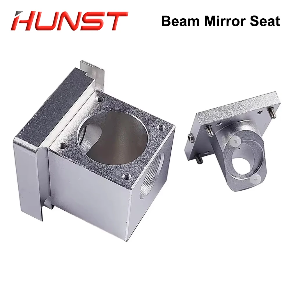 مقعد مرآة شعاع الليزر HUNST CO2 مزود بشعاع مؤشر الضوء الأحمر يجمع بين المرآة ومرآة توسيع الشعاع.