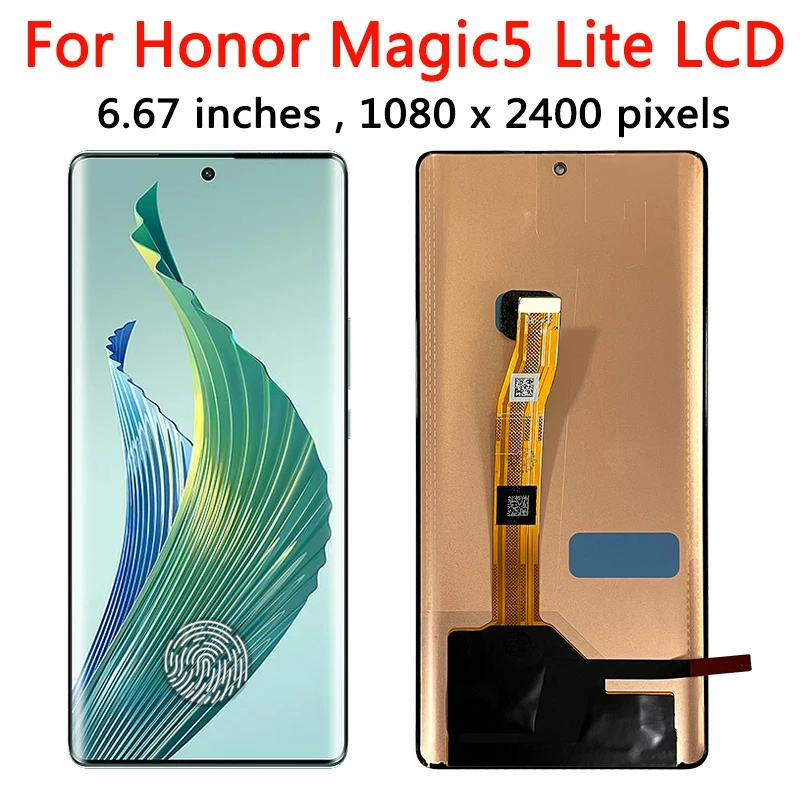 Nowy dla Honor Magic5 Lite RMO-NX3 LCD zamiennik dla HUAWEI Honor Magic 5 Lite ekran dotykowy Digitizer