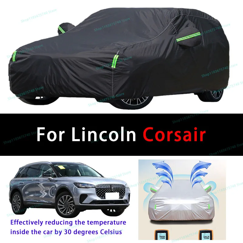 

For Lincoln Corsair Summer Full Car Covers Outdoor Sun uv Protection Dust Cooling Protective Auto Protective Cover