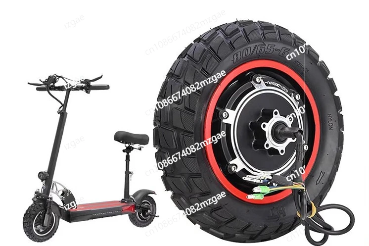 

Folding electric scooter accessories 800W rear wheel motor hub with inflatable off-road tire accessories