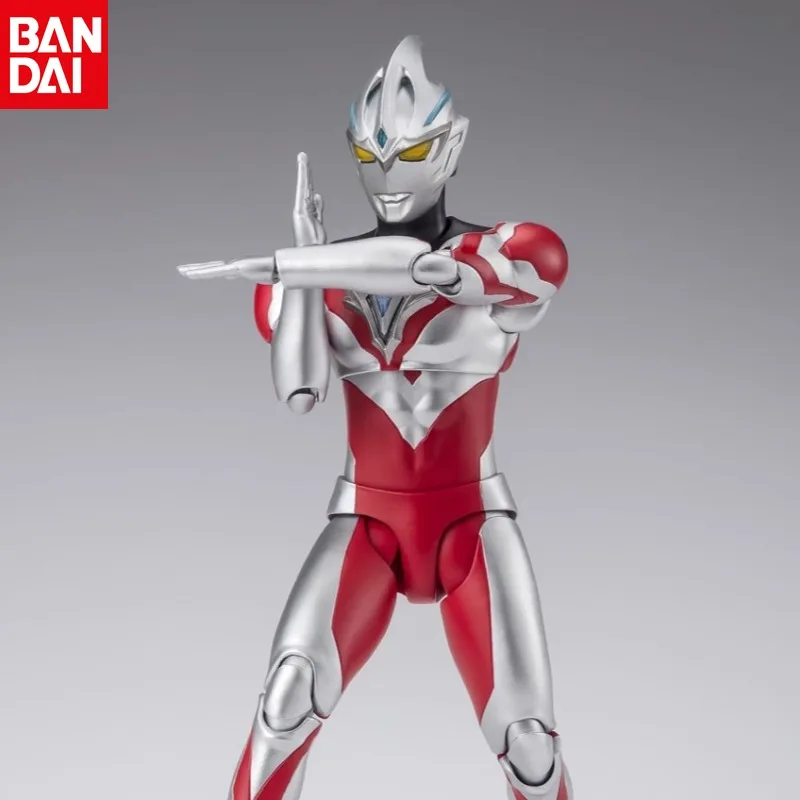 BANDAI Brand New Genuine SHF Ultraman Akko Basic Form Yuma Animation Character Ultraman Tiga Action Figure Model Toy