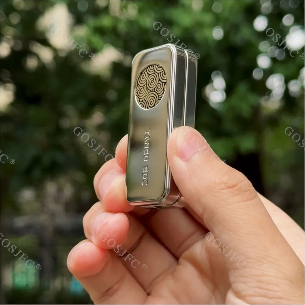TANGO EDC Titanio Lucidatura Meccanica Push Slider Metallo Giocattolo Antistress Agitarsi Giocattoli per Adulti