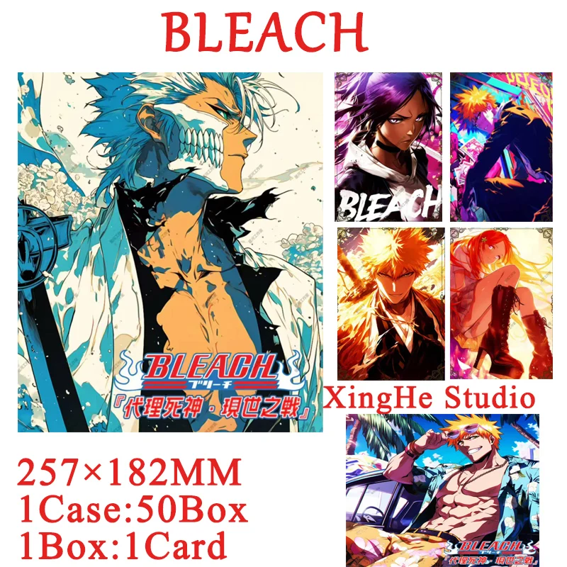 

Wholesale Bleach Cards Booster Box B5 Size Flash Card Animation Game Collection Card Table Games Children Birthday Gifts