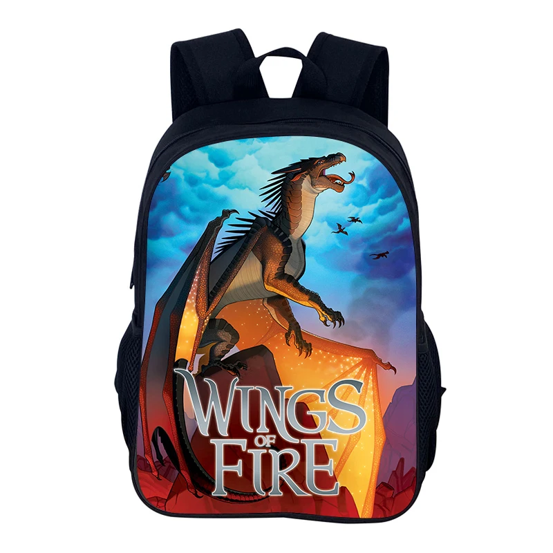 Ransel Wings of Fire Tas Siswa Sekolah Tas Buku Ritsleting Laptop Wings of Fire Hadiah Ulang Tahun Anak Mochila