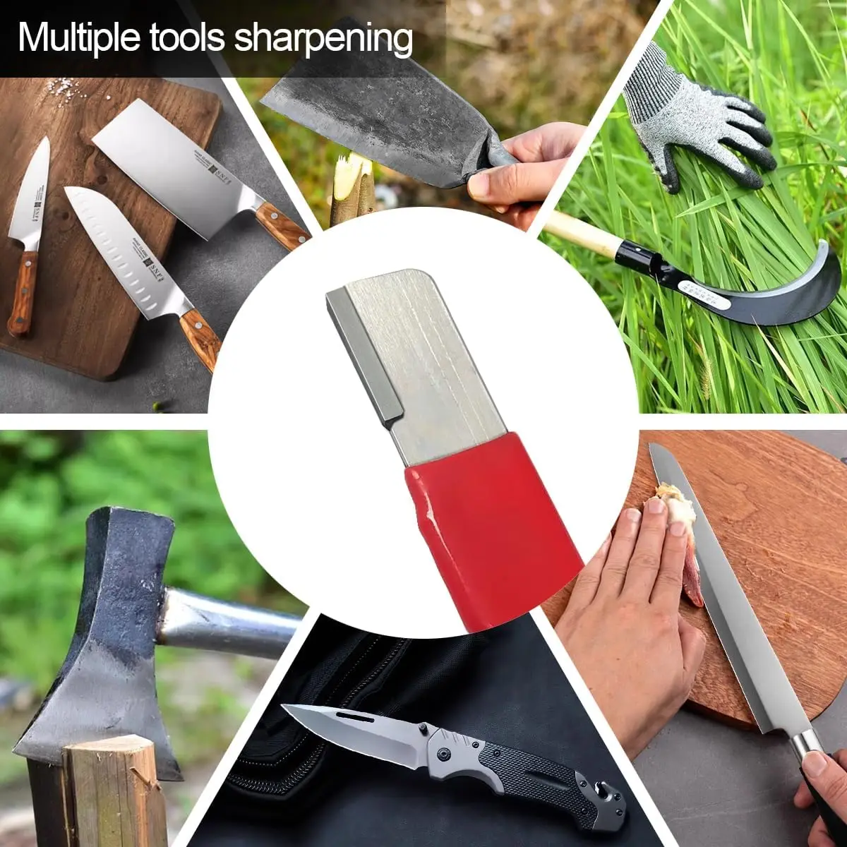 1pc Garden Tool Sharpener,Blade Stone for Garden Knife Sharpener,Shear Scissor Sharpening for Gardening Pruner/Pocket Knives