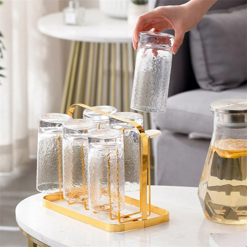 Glass Bottle Holder Coffee Mug Holder For Office Coffee Mugs Mug Organizer Metal Cup Drying Rack For Countertop Drainer Stand