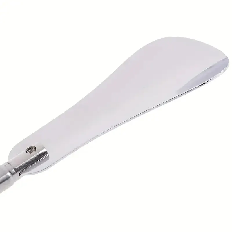 1pc Portable Stainless Steel Shoe Horn With Three Adjustable Lengths for Shoe Lifting And Wearing Shoe Accessories