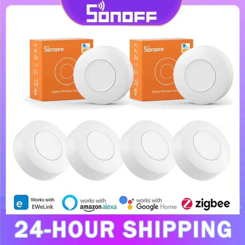 

Переключатель SONOFF SNZB 01P ZigBee, кнопка для умного дома, работает с ZBBridge Alexa Google Home IFTTT, голосовое управление