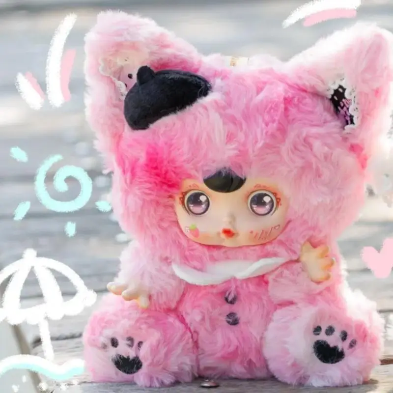 YUMI Hug Together Sleep Series llavero de felpa caja ciega lindas figuras de muñecos de vinilo juguetes coleccionables regalos de cumpleaños