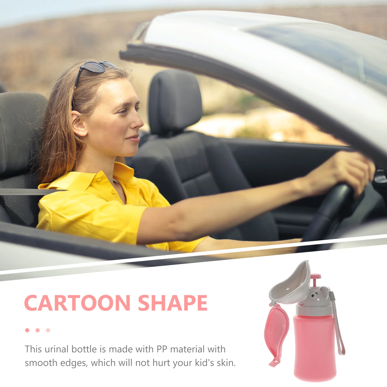 

Kids Car Urinal Portable Potty Bottle Mini Urining Container Lightweight Easy Carry for Outdoor Use Urinal Bottle