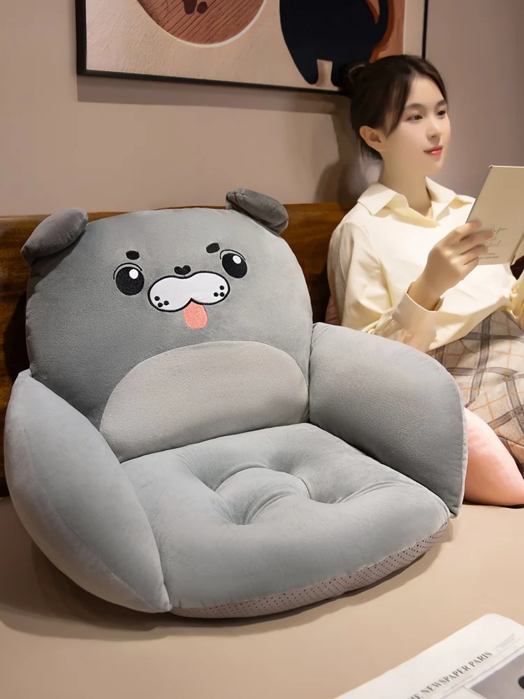 

Подушка для офисного кресла со встроенной спинкой, разноцветная, для длительного сидения, для дома, детская подушка для стула, полузакрытая