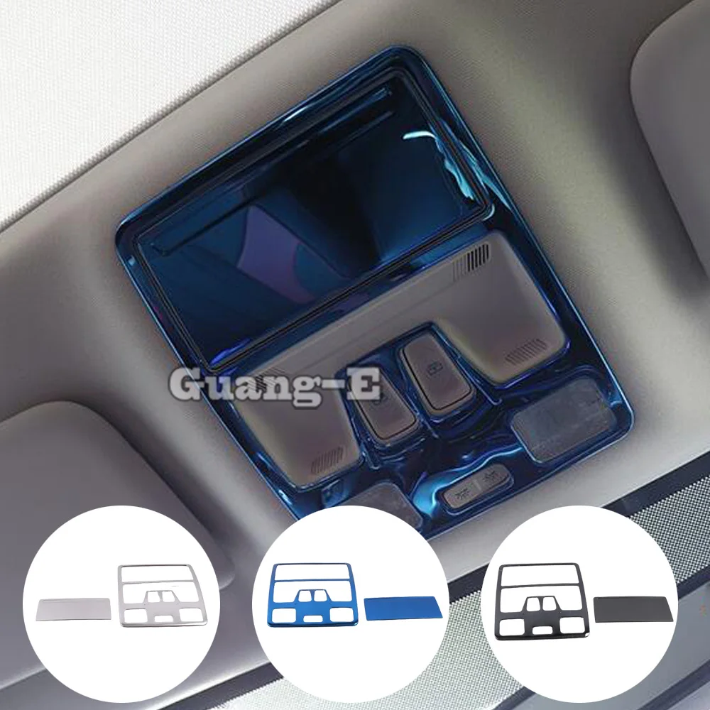 

Stainless Steel Cover Stick For Ford Focus 2019 2020 2021 2022 Front Head Read Reading Switch Button Light Lamp Frame Trim 2PCs