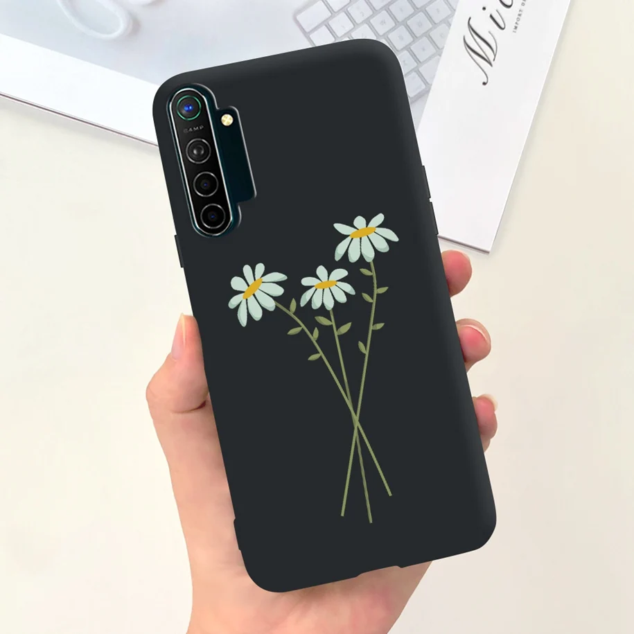 For Realme XT Case RMX1921 Popular Flower Soft Silicone Phone Cover for OPPO Realme X2 RealmeXT RealmeX2 Cases RMX1992 K5 Hoesje