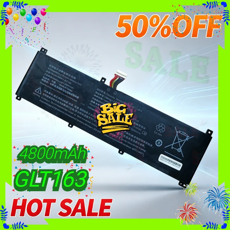 NEW 4800mAh 73.92Wh GLT163 Laptop Battery for HIPAA SH56 20201127 K8 P03 High Performance15.4V Replacement Battery Bateria