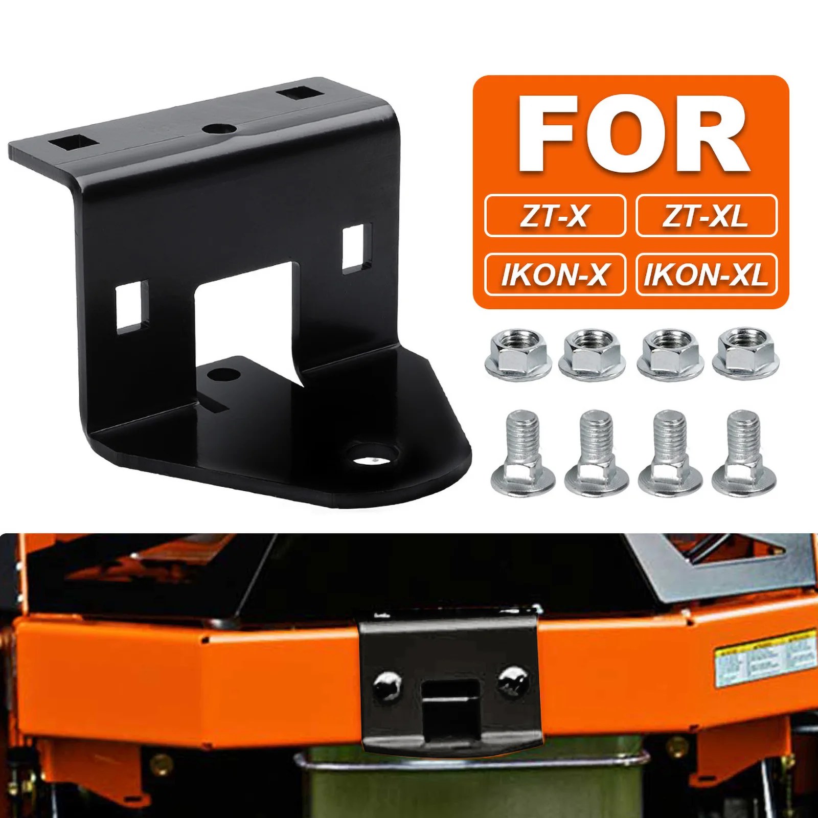 For Ariens Zt-X Zt XL IKON X IKON XL Trailer Tow Hitch OE 71514900 Black Zero Turn Lawn Mower Accessories With Fittings Replaces