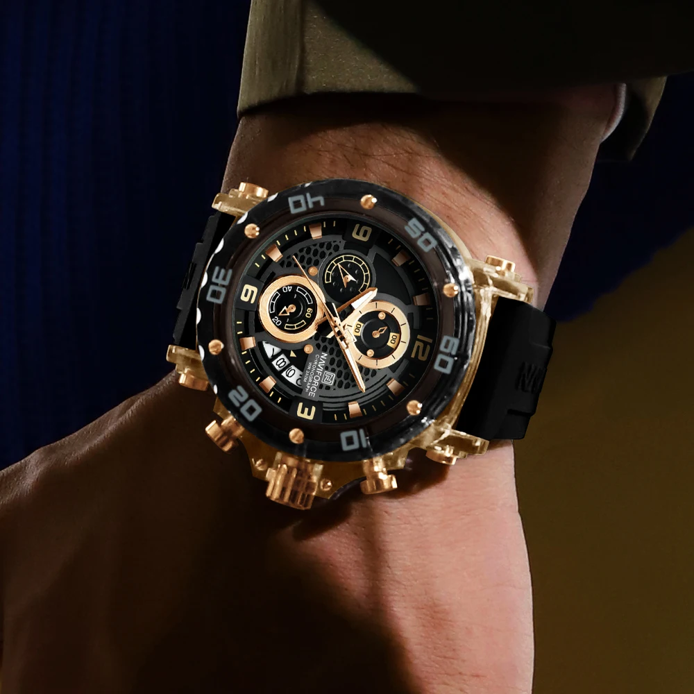 New NAVIFORCE 2025 Luxury Military Men Watch Chronograph Quartz Luminous Man Wristwatch Sports Waterproof Watches Men Reloj - Image 6