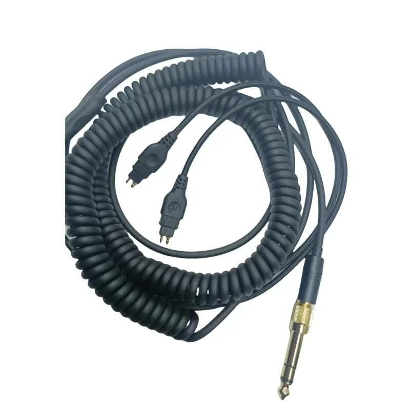 

Plug and Play High quality audio cable For HD580 HD600 HD650 HD660S HD6XX Headset 3.5mm+6.35mm to 3.5mm plug Spring wire ，