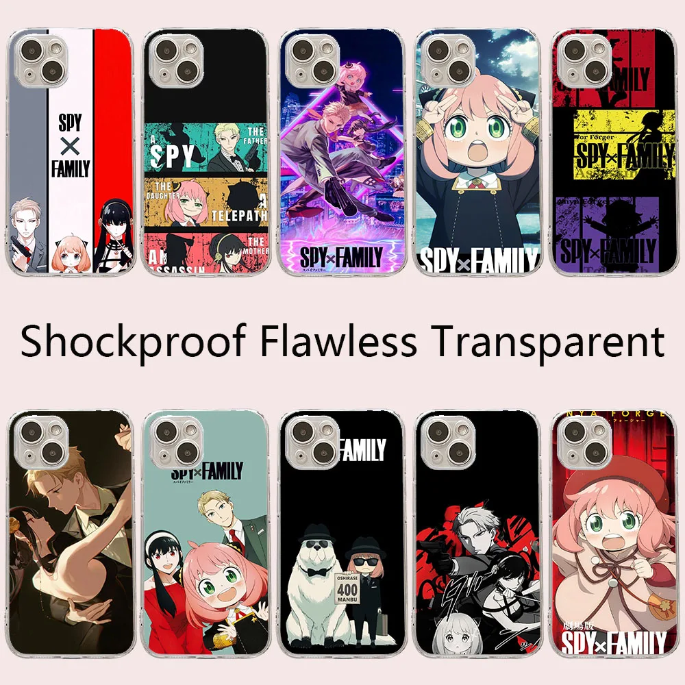 Прозрачный мягкий чехол YS-48 Spy x Family для OPPO A17K A1K A37 A39 A54 A59 F1S AX5S AX7 A77S A78 A8 A31 A83 A94 A95