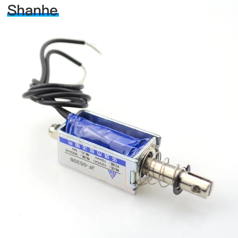 JF-0530B DC 6V 12V 24V Push&Pull type gangbei-0530B Open Frame Electromagnet keepping Force 5N travel 10mm Linear Solenoid