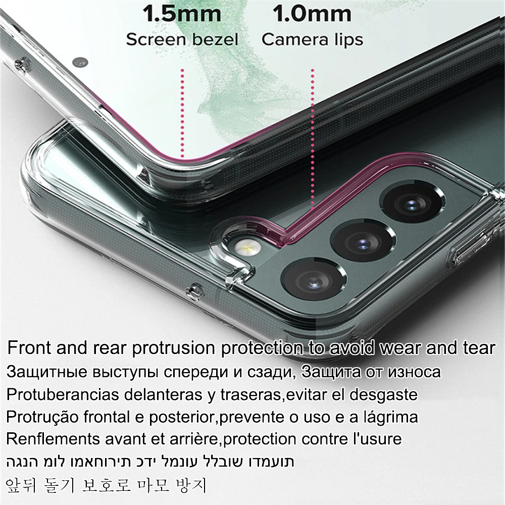 Shockproof Clear Case For Samsung Galaxy S20 S21 S23 Fe S24 Ultra S22 Plus A15 A55 A54 A53 A12 A13 A14 A32 A51 A52 A52s Cover