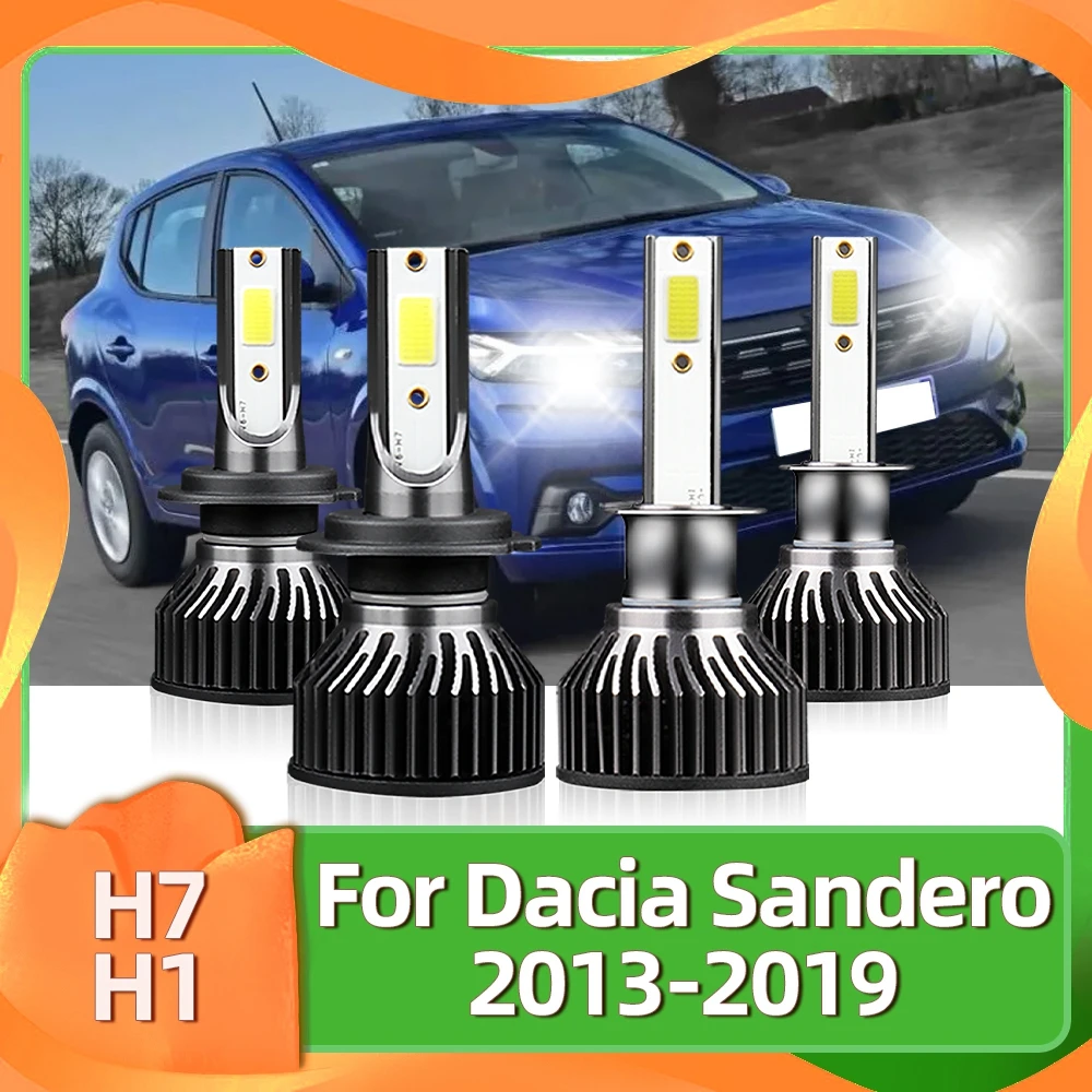 

LED Car Headlights Kit 72W H1 H7 6000K Bulbs 12V Car Headlamps Accessories For Dacia Sandero 2013 2014 2015 2016 2017 2018 2019