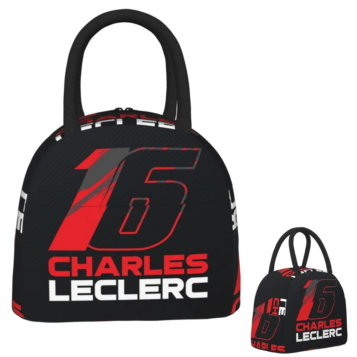 Charles Leclerc 16 V3 Lunch Bags Insulated Bento Box Portable Lunch Tote Resuable Picnic Bags Cooler Bag for Woman Kids Work